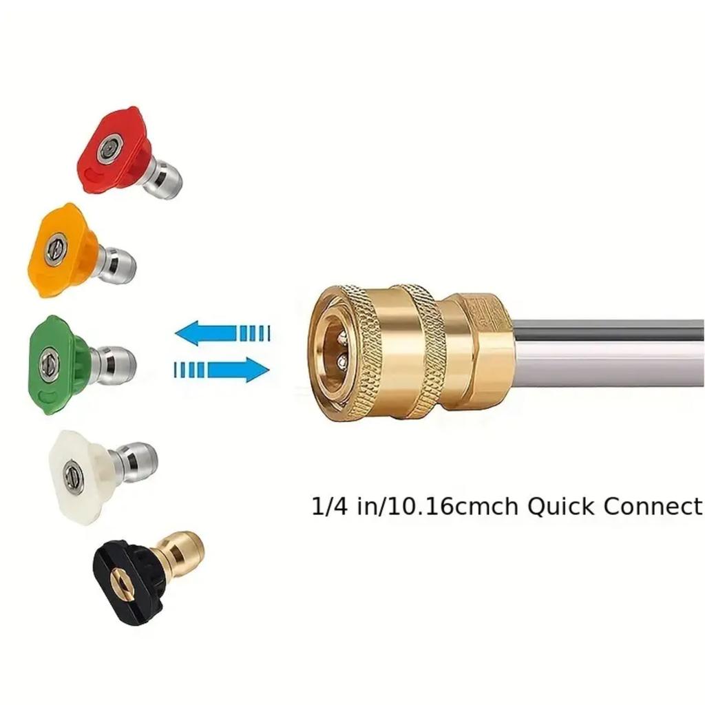 Удлинительная насадка для мойки высокого давления, 1-7 шт. копье для мойки, 5 насадок, 1 насадка для очистки водостоков, изогнутая штанга, инструменты для очистки 4000 PSI
