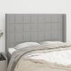 VidaXL Headboard with Ears Light Grey 147x16x118-128 Cm Fabric3119578