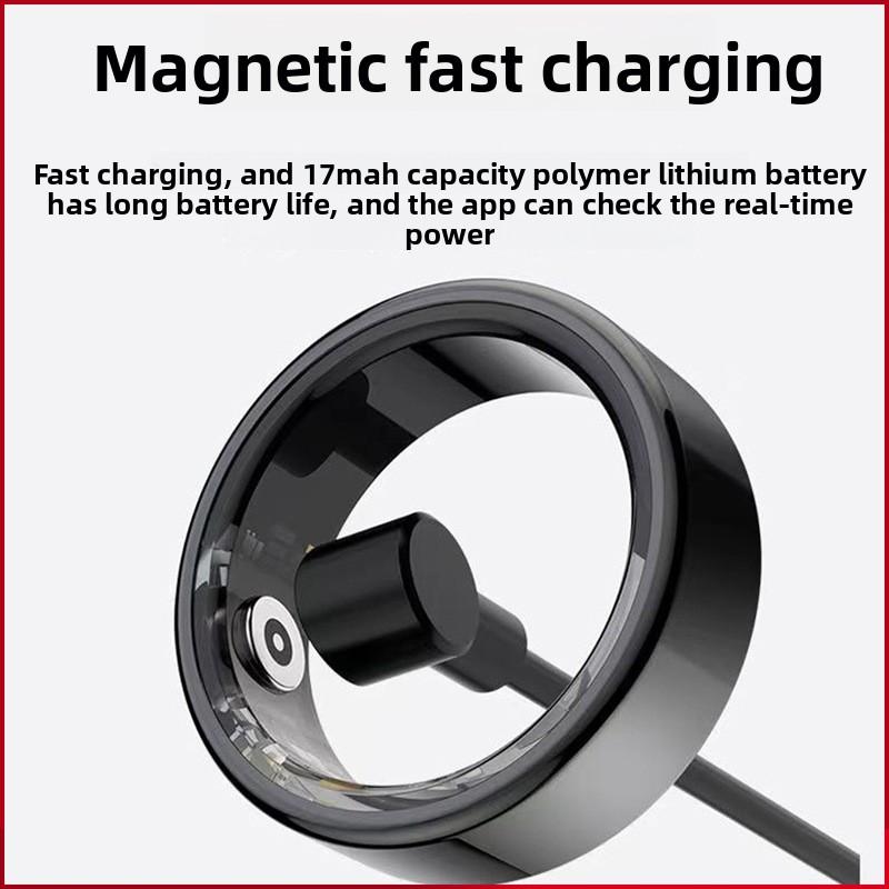 Multifunctional Smart Ring with Heart Rate & Blood Oxygen Monitoring Sleep Tracking Remote Photo Control