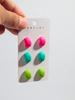 New 3pair/set Mini Acrylic Star Stud Earrings for Women Girls Cute Candy Color Pentagram Earring 2025 trend Jewelry Set Gifts