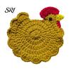 Soft Cup Coasters Handmade Crochet Flower Coaster Heat-Resistant Mat for Mugs Glasses Home Decor Drink Non-Slip Absorbent Table Protector Cute Kitchen