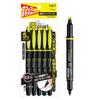 Флуоресцентная ручка-маркер Tombow Pencil Kei Coat Twin, Желтая, с полимерным покрытием, Тип, (Отличные чаевые! привести), Набор из 5 шт., GCB-511