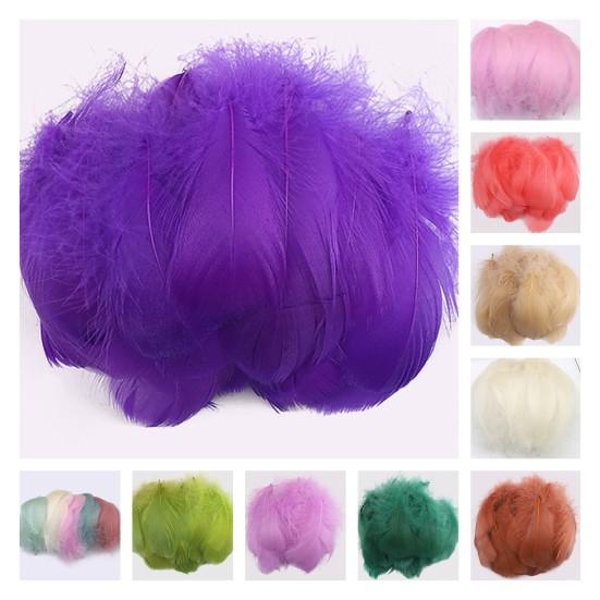 100Pcs Interesting Feathers Environmentally Friendly Improve Hands-on Ability Natural Plumes