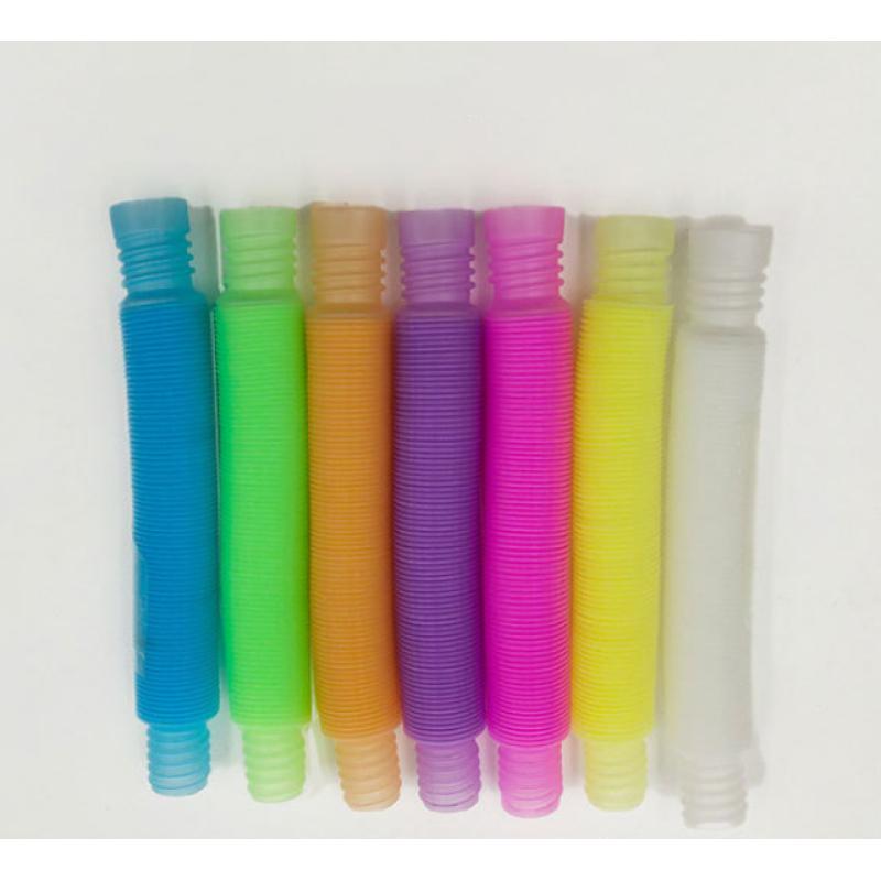 Детская игрушка для декомпрессии, цветная телескопическая трубка, забавная водопроводная труба для снятия стресса, дня рождения