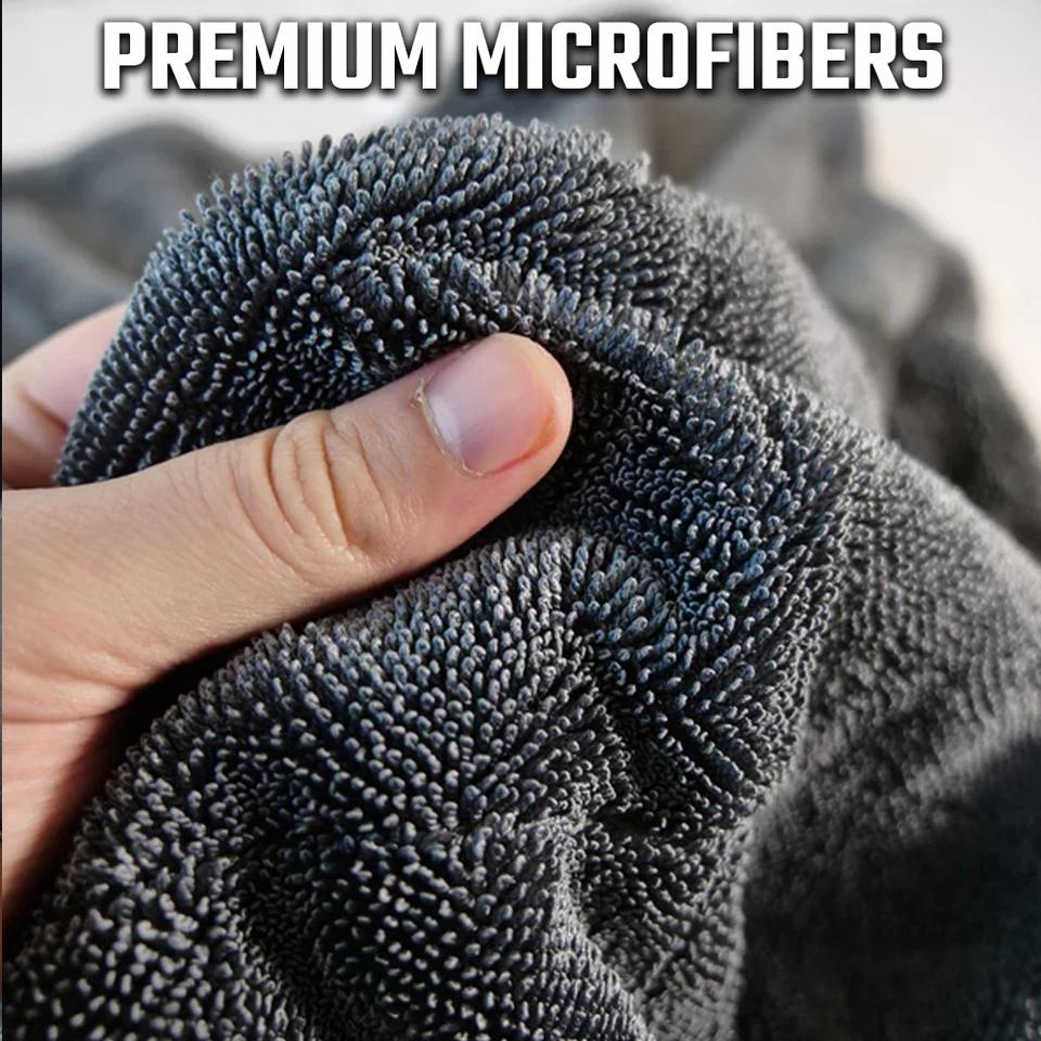 Professional 60*90cm 600gsm Ultra Absorbent Microfiber Car Wash Towel Quick-Dry Soft Knitted Cleaning Cloth for Auto