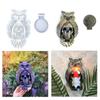 Owl and Skull Candle Holder Molds Creative Wall Decoration Silicone Candle Stand Moulds for DIY Candle Holder Making