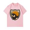 Men's 100% Cotton Crew Neck Short Sleeve T-Shirt, Vintage Biker Bearded Rider Helmet Shield Graphic Casual Comfy Breathable Tee for Daily Outdoor Wear