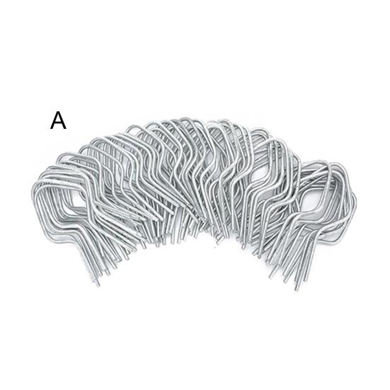 100 шт. оцинкованных зажимов для проволоки для забора, простая установка, надежные металлические зажимы для столбов забора для любителей делать все своими руками