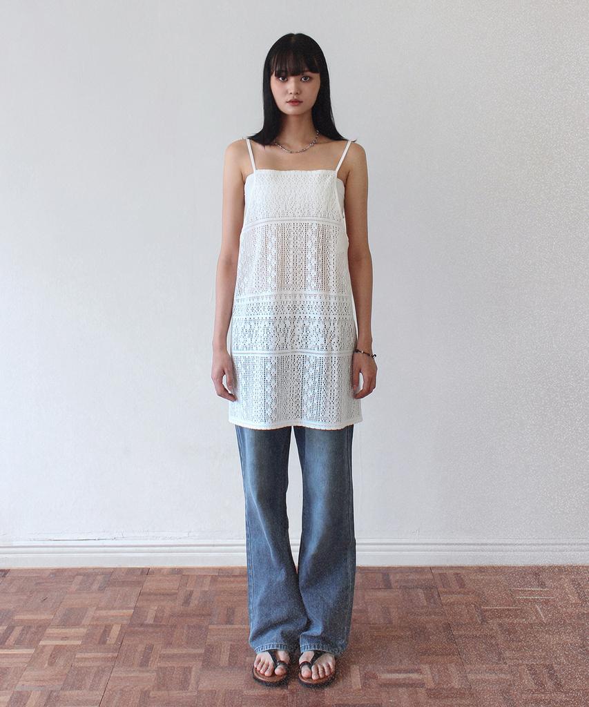 Кружевное платье-фартук RUBATI Marrakech Crochet_Белый