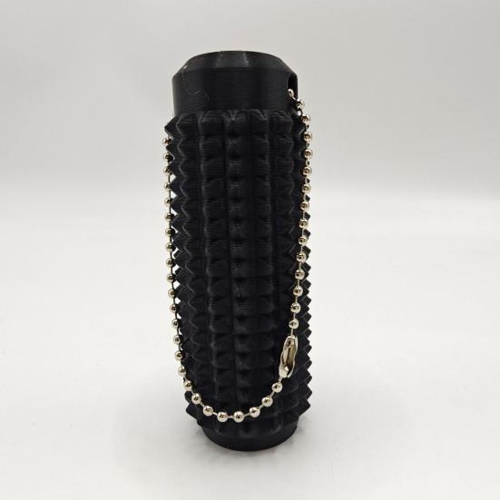 Игрушка-фиджет Spiky Roller с цепочкой из бусин, снятие тревожности, стресса, концентрация внимания, неровная массажная палочка, сенсорный ролик, брелок-подвеска