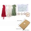 3PCS/Set Christmas Tree DIY Kits Woven Macrame Christmas Tree Set Wall Hangings Decor For Home Wall Hanging Ornament
