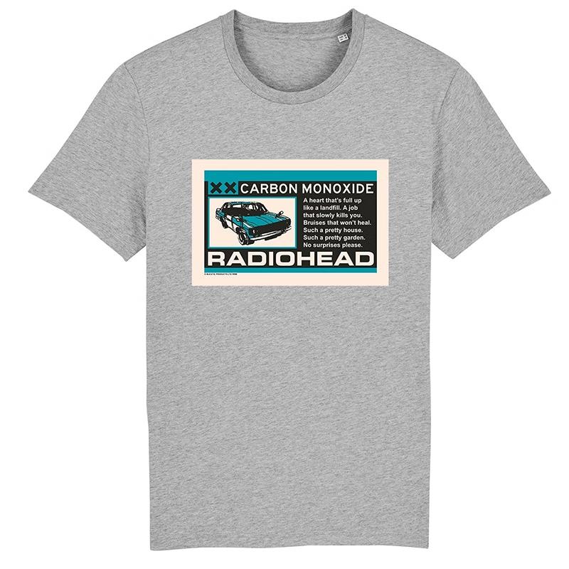 2025 Radiohead, американская ретро-классика. Футболка оверсайз с коротким рукавом от рок-панк-группы.