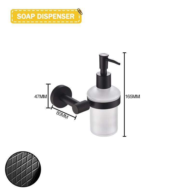 Матово-черный настенный держатель для полотенец из нержавеющей стали, крючок для халата, держатель для бумаги, держатель для туалетной щетки, аксессуары для ванной комнаты