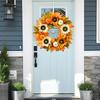 Fall Wreath For Front Door Wreath With Artificial Pumpkin