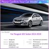 4 PCS Car Mud Flaps for Peugeot 301 2013~ 2014 2015 2016 2017 2018  Mudguard Splash Guards Fender Mudflaps Auto Accessories
