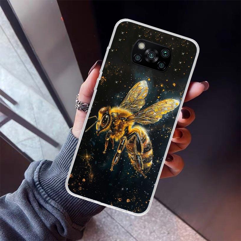 Пчеловодство Мед Животное Чехол для телефона Для Xiaomi Poco X7 X6 X5 Pro F7 Ultra Redmi 15C 15 13 13C 12 12C 10 10A 10C 9 9A 9C 9T Корпус