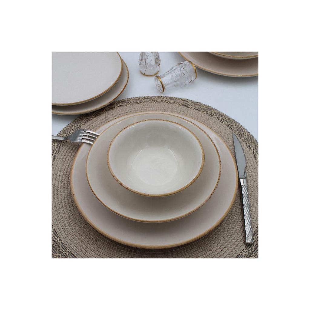 Arna 24 Piece Dinner Set - Cappuccino