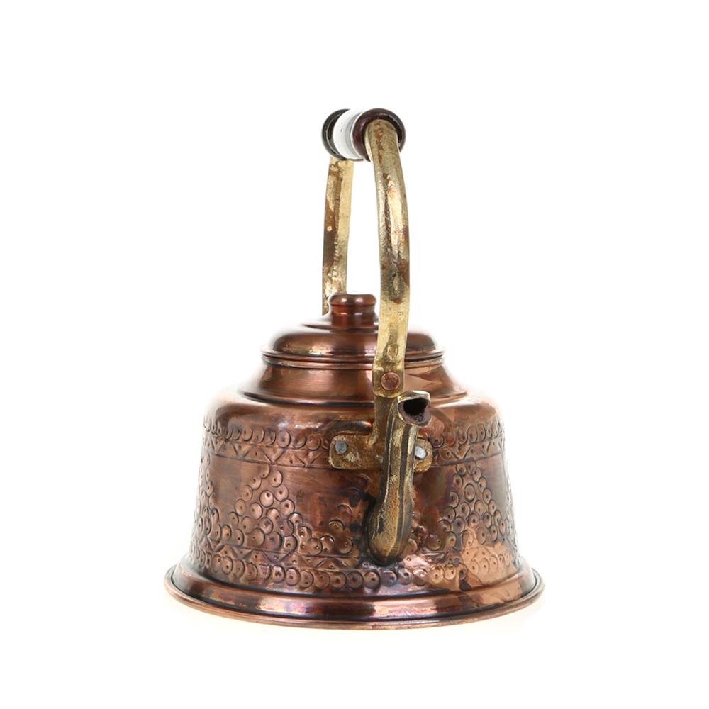 Медный чайник Maras Чистая медь ручной работы Винтажный чайник Чайный набор Отель Медный горшок 1300 мл