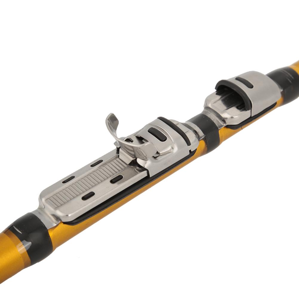 Мини Телескопическое Удилище из Стекловолокна Сверхлегкое Кастинговое Удилище для Морской Рок-Рыбалки Золотое (3,0 м)