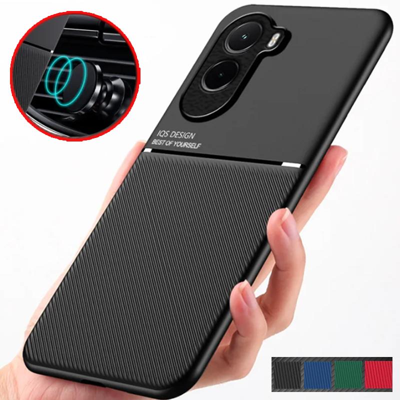 Магнитный чехол с текстурой кожи для VIVO V60 Lite 5G V60 Мягкий силиконовый противоударный защитный чехол для телефона для VIVO V 60 Lite