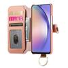 For Samsung Galaxy A15 4G/5G Case RFID Blocking Zipper Wallet PU Leather Mobile Cover