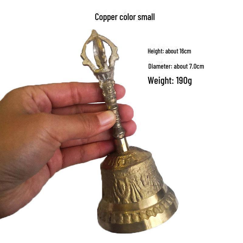 «Латунная ручная погремушка с пятью колокольчиками для использования дома или в магазине»