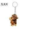 Cute Monkey Ornament 3D Punch Keychain, Protect The Hanging Ornament, Healing Pendant Resin And Orangutan Keyring for Backpack Purse Decoration Animal