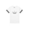 Originals Outline Trefoil Logo Short Sleeve T-Shirt Men Tops White FM3894