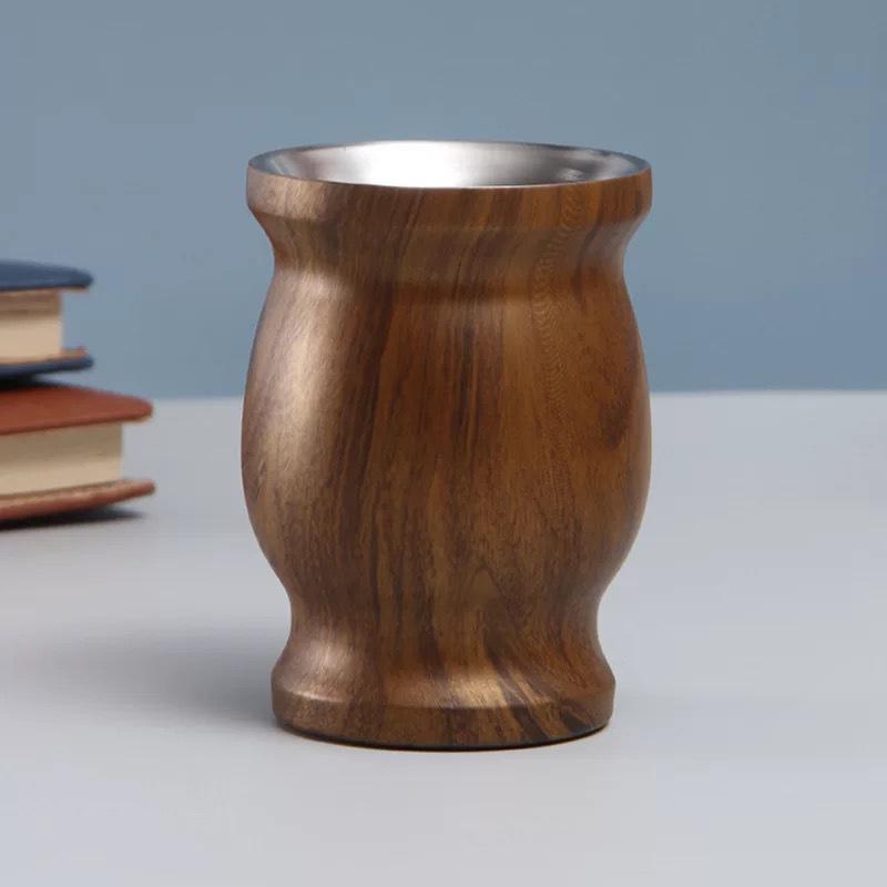 230 мл Нержавеющая сталь Мате Чашка для чая Yerba Mate Тыква с бомбильями Нержавеющая сталь Мадаи Чашка