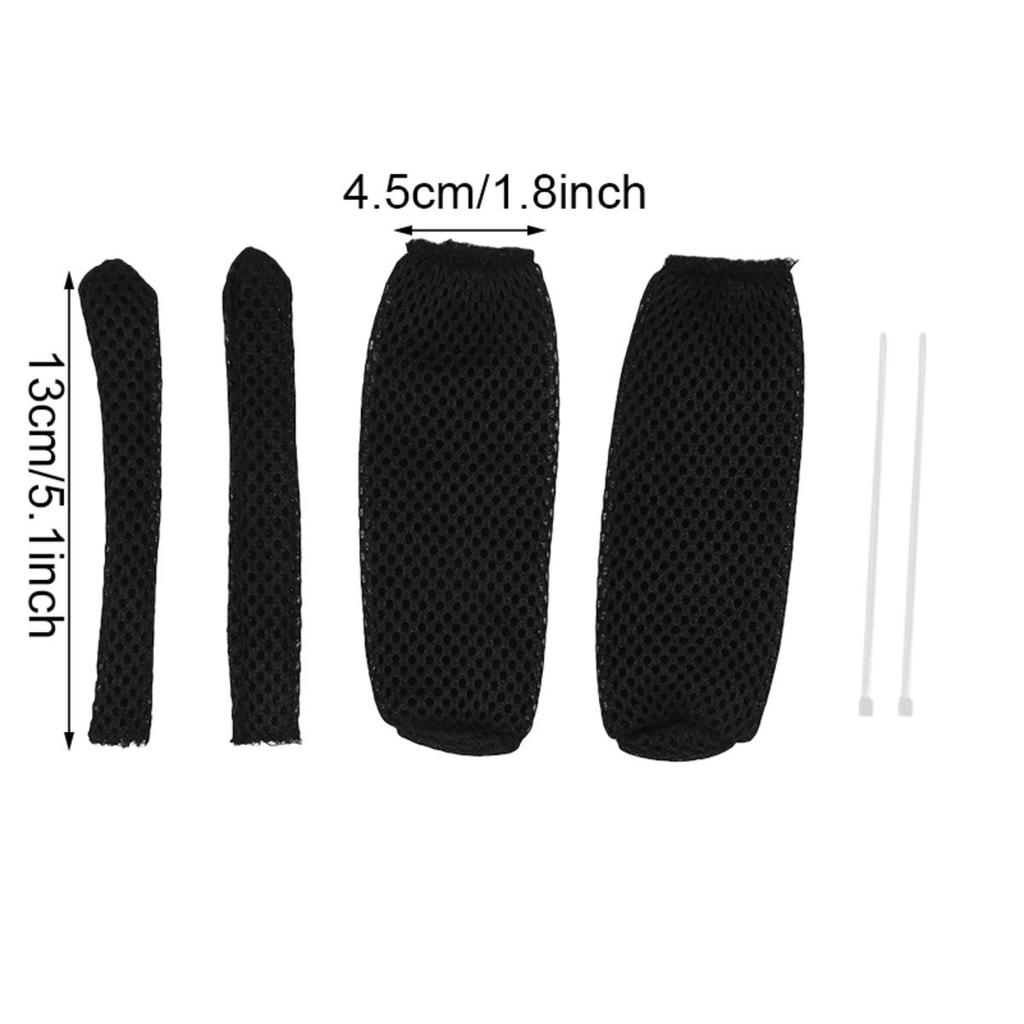 4Pcs/set Motorcycle Handlebar Grip Universal Handle Bar Cover Brake Clutch Lever Summer Ice Silk Breathable Mesh Grips Cover
