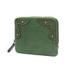 Мини-кошелек из натуральной кожи зеленый [Дакота] женский DA-31605-50