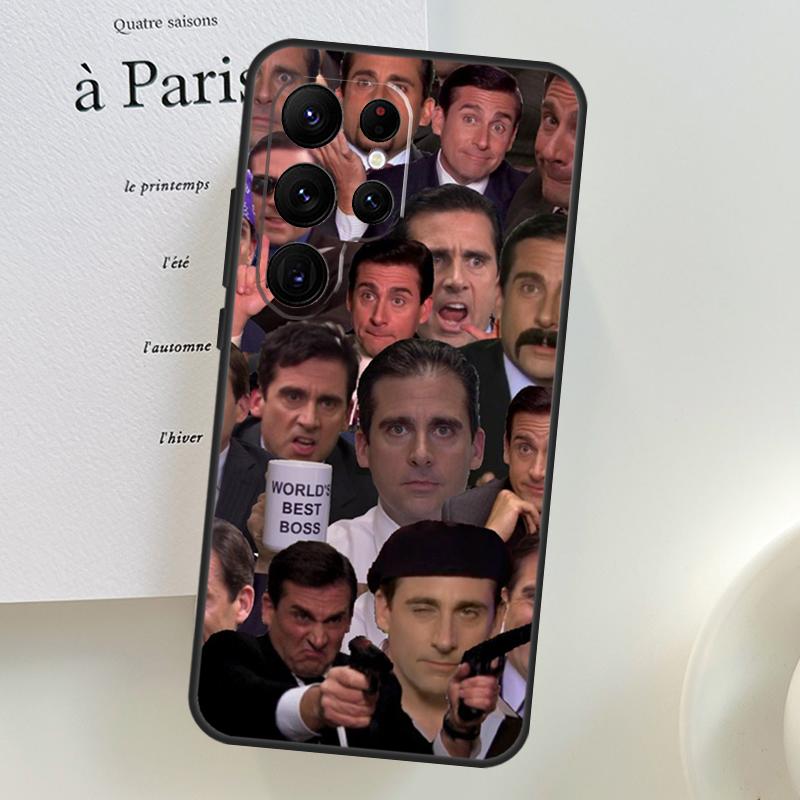 The Office Michael Scott Case For Samsung Galaxy S26 Ultra S25 S24 S23 S21 S22 Ultra S10 S20 Plus S25 FE Phone Cover