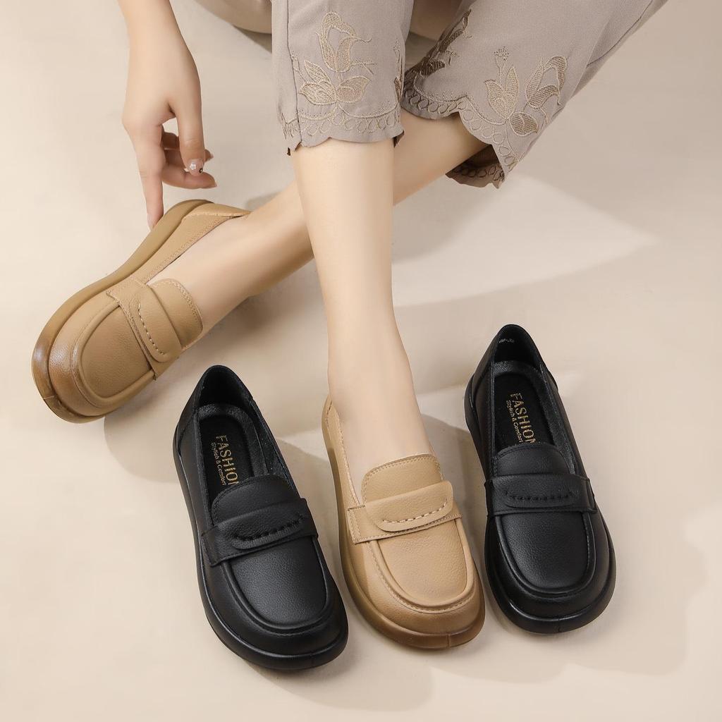 Women's Loafers 2025: Soft Sole Flat Heel Spring/Autumn Work Shoes