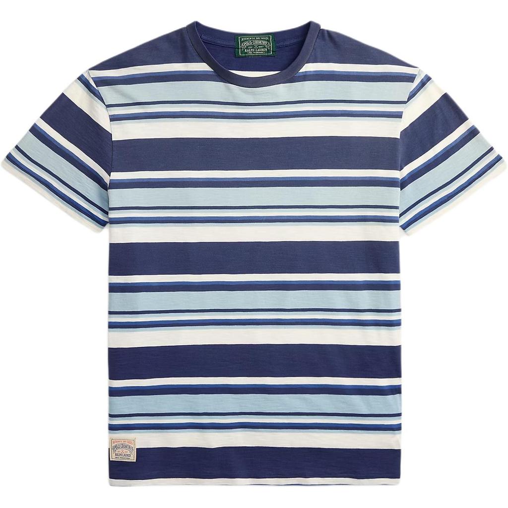 Polo Ralph Lauren Поло из хлопка в полоску с коротким рукавом Классическая версия Мужские Топы 710B13530-001