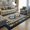 European Style Bedroom Bedside Carpet Living Room Large Area Ins Carpet Blue Coffee Table Mat