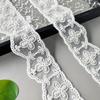 White Lace Handmade Beads Embroidery Barcode Clothing Window Decoration Home Accessories Barcode Lace Accessories