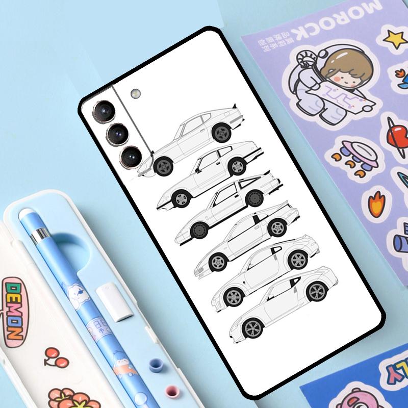 Sports Car JDM Drift 350Z 370Z Cover For Samsung Galaxy S23 S21 FE S20 FE S22 Plus Note 20 Ultra Note 10 S8 S9 S10 Plus Case