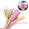 100pcs Chenille Stems DIY Strips Twist Bar Educational Toys Plush Wired Twist Sticks  Handcraft