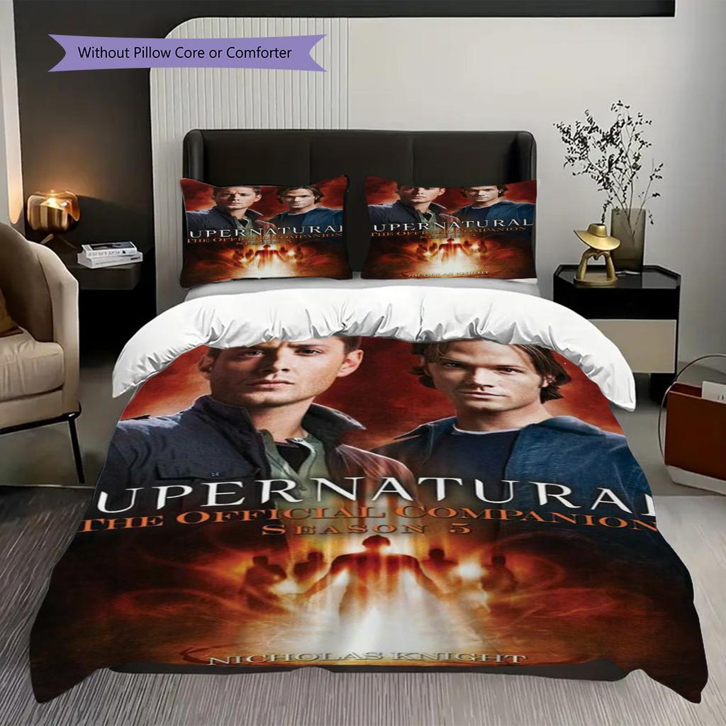 Supernatural Dark Side Encounter Threepiece Set 1 Duvet Cover 2 Pillowcase Without Core Christmas Birthday Gift Duvet Cover And Pillowcase
