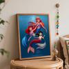 Disney Набор для рисования «Русалочка Ариэль» Сделай сам Декор для дома Ручная работа Подарок для поклонников Русалочки Настенное искусство Поделка Современное украшение