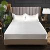 Bed Sheet Home Textile Three-piece Set Home High-end Solid Color Satin Silk Bed Sheet Mattress Cover Elastic Band Bed Sheet Bedding