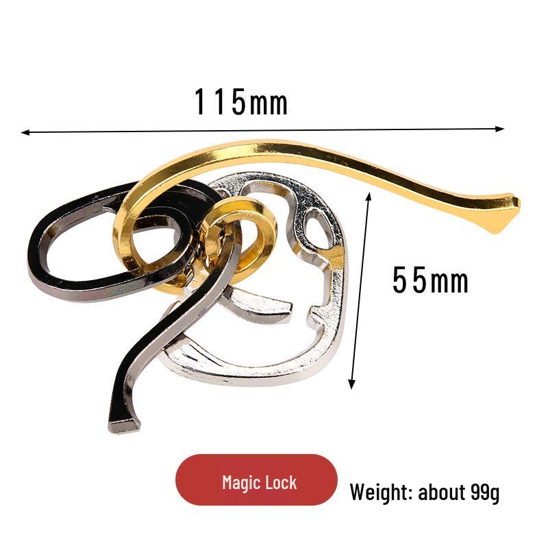 Замок Конгмин 9 звеньев IQ-пазл - Образовательная игрушка из цинкового сплава для взрослых и детей