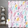 Красочная шторка для душа с листьями, Декоративная шторка для душа для ванной, Водонепроницаемая шторка для душа с крючками