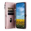 For Samsung Galaxy S25 Edge Case TPU+PU Leather Wallet Phone Cover with Wrist Strap