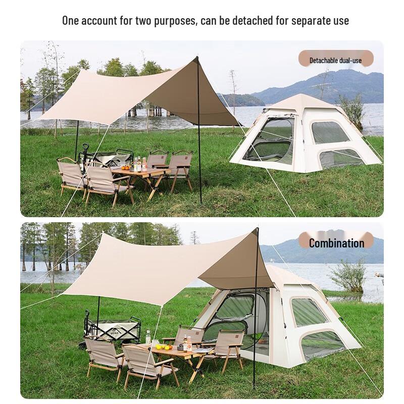 Feitule 2-in-1 Outdoor Cloud Pavilion Tent & Canopy Set