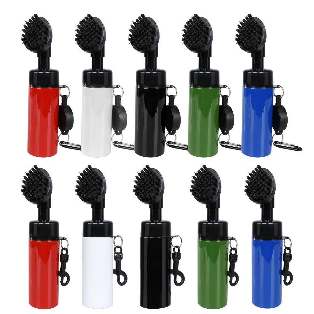 Nozzle Design Golf Club Head Cleaning Brush Press Type Golf Squeeze Bottle Wide Application