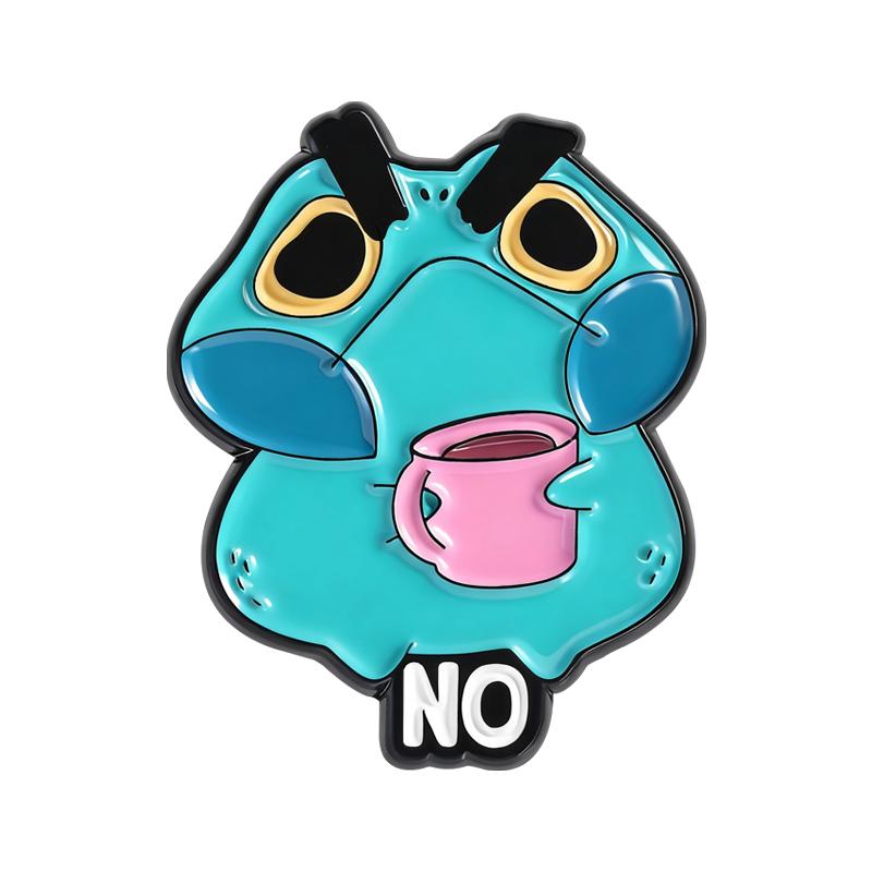 Забавные эмалевые значки «Злая лягушка», Кофе, Чтение книги, Рабочие броши, Значки на лацкан, Мультяшные украшения с животными, Подарок для детей, друзей