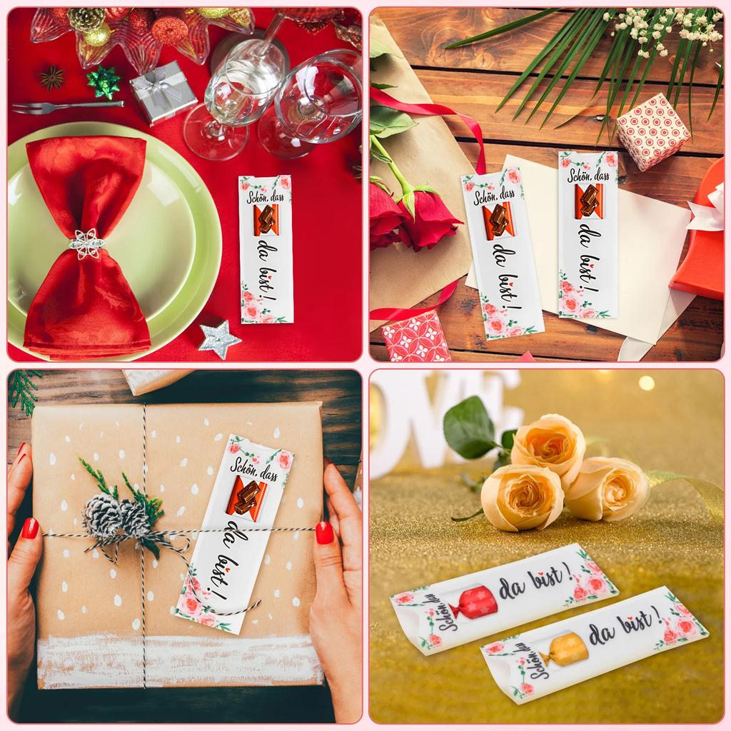 24 шт. войлочные подарочные пакеты "Рад, что ты здесь" Упаковка для шоколада Подарочный пакет для конфет Детская вечеринка по случаю дня рождения Юбилей Декор