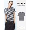 Za2025 Summer New Women Clothes Versatile Stripe Round Neck Short Sleeve Comfortable Knitted Top 2893028 067