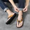 Flip Flops Shoes 2024 Fashion Slippers for Men Slip-resistant Shiatsu Sandals Man Adult High Quality Rubber Elegant Style Casual